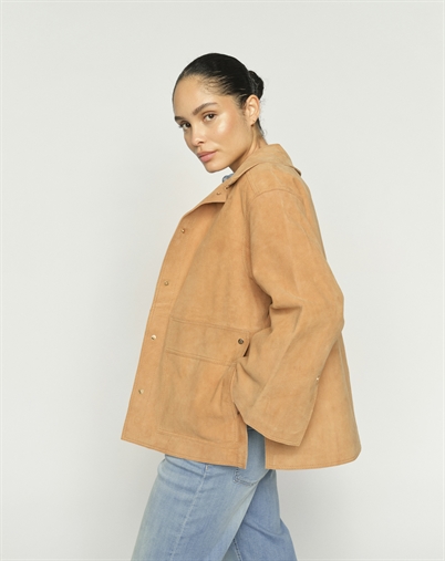 Mos Mosh - MMJustina Suede Jakke - Tan 